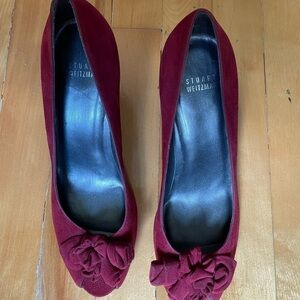 Lovely Stuart weitzman heels size 9 - red soft open in  front